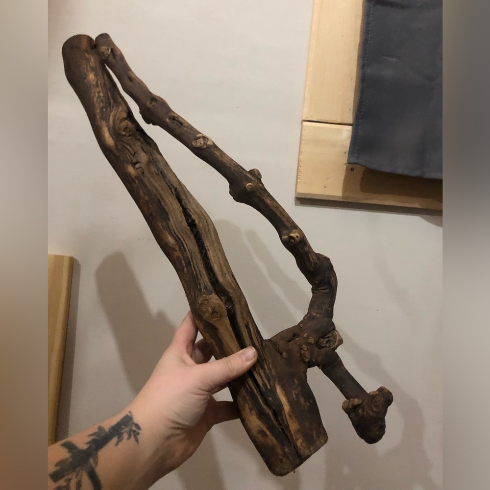 Wooden Lizard Terrarium Decor
